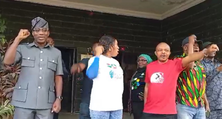 BREAKING: Ajaero, Sowore, others gather for protest against insecurity