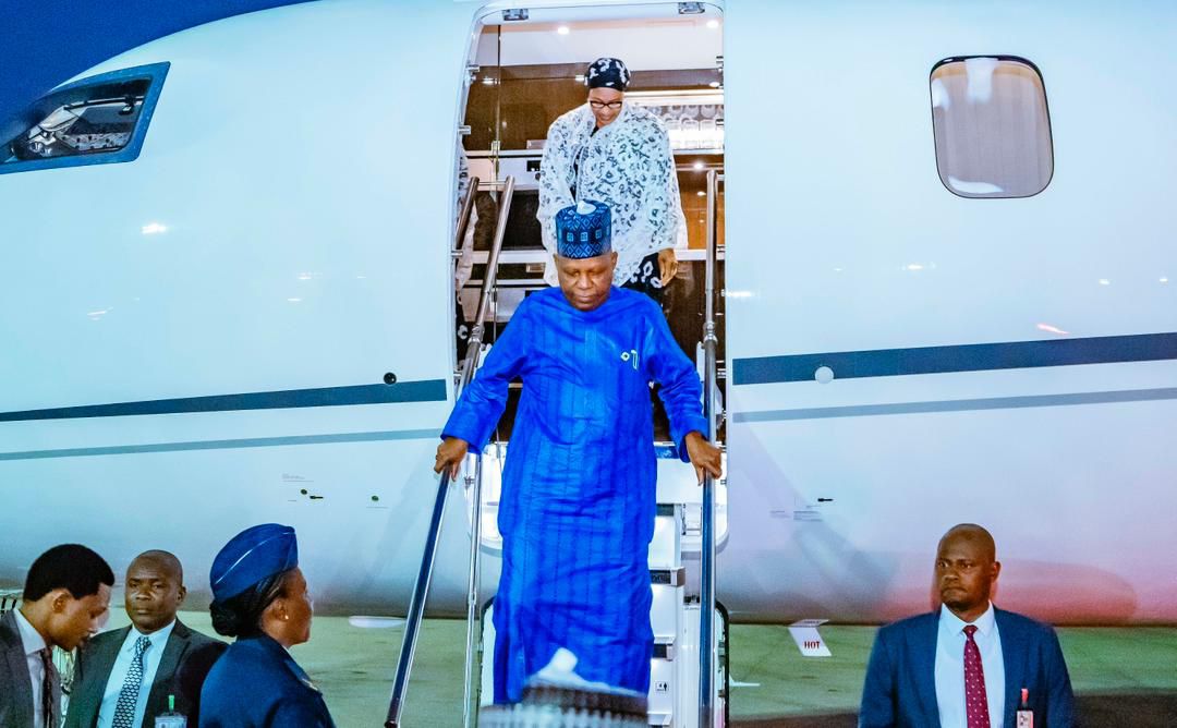 Shettima Returns to Abuja After Representing Tinubu at AU Summit