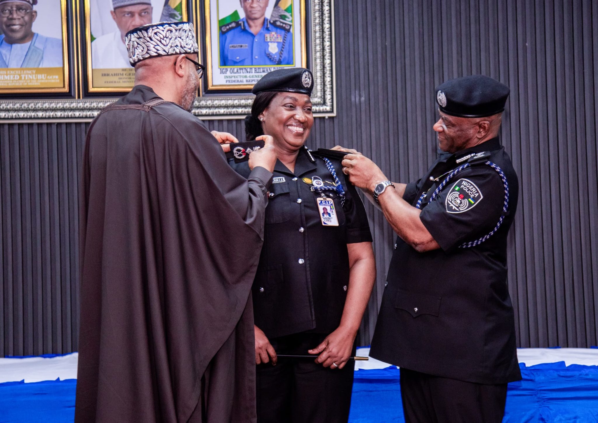 IGP Disu decorates newly promoted DIGs.