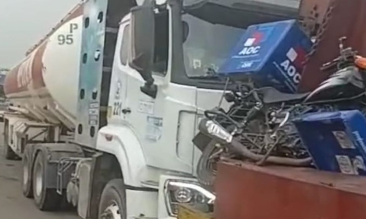 Tanker crushes dispatch rider to death in Lagos.