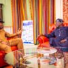 Tinubu receives Jonathan at presidential villa
