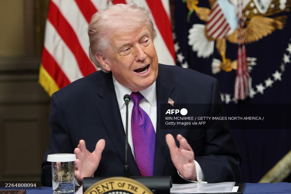 Trump says China agrees not to arm Iran.