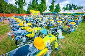 Lawmaker donates 10 buses, 150 motorcycles for Adeleke’s re-election.