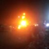Fire guts eight shops in Oyo.